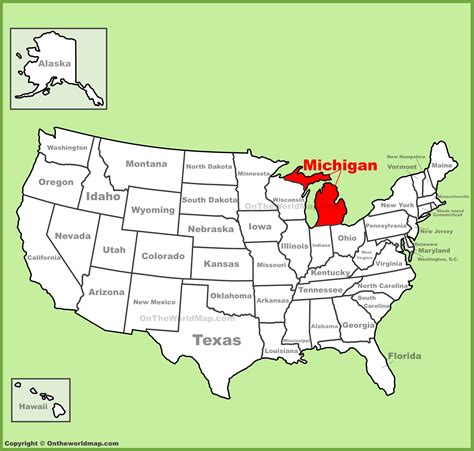 where is michigan state located.
